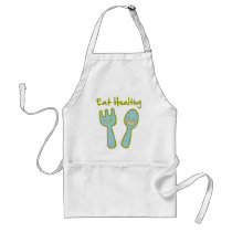 Eat Healthy Doodle Art Apron aprons