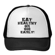 Eat healthy mesh hat
