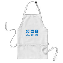 Eat healthy, sleep well, move often apron