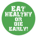 Eat healthy stickers