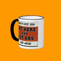 Eat Here and Get Gas mugs