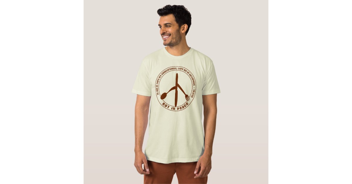 food is peace shirt