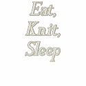 Eat,Knit,Sleep embroidered shirts