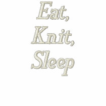 Eat,Knit,Sleep embroidered shirts