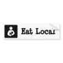 Eat Local Breastfeeding / Nursing Icon Bumper Sticker