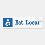 Eat Local Breastfeeding / Nursing Icon Bumper Sticker
