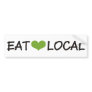 Eat Local Bumper Sticker