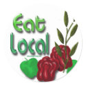 Eat local stickers