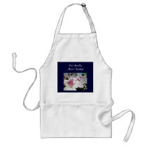 Eat Locally Mom's Kitchen apron Pink Azaleas