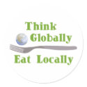 Eat Locally stickers by evisionarts Eat Locally stickers