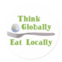 Eat Locally stickers