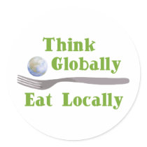 Eat Locally stickers