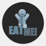 EAT ME! Gingerbread Man - Blue Stickers