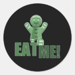 EAT ME! Gingerbread Man - Green Sticker