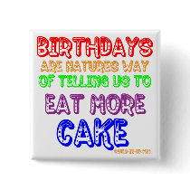 Eat More Cake! buttons