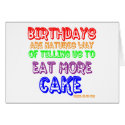 Eat More Cake! cards by cakesin3d Eat More Cake! cards