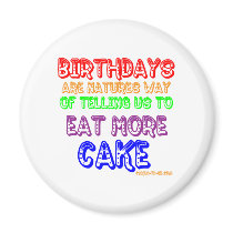 Eat More Cake! magnets
