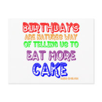 Eat More Cake! postcards