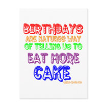 Eat More Cake! postcards