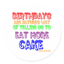 Eat More Cake! stickers