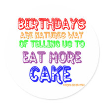 Eat More Cake! stickers