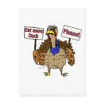Eat More Duck - Talking Turkey Post Cards