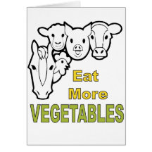Eat More Vegetables! - Animals Agree! Cards