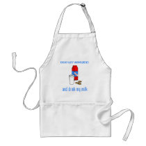 Eat My Cookies And Drink My Milk Oreo Font Spoof aprons