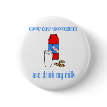 Eat My Cookies And Drink My Milk Oreo Font Spoof buttons by inquester Eat My Cookies And Drink My Milk Oreo Font Spoof buttons