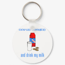 Eat My Cookies And Drink My Milk Oreo Font Spoof keychains by inquester Eat My Cookies And Drink My Milk Oreo Font Spoof keychains
