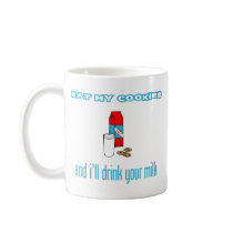 Eat My Cookies And Drink My Milk Oreo Font Spoof mugs