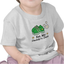 Eat My Daddy's Dust Runner Baby Tee Shirt