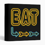 Eat Neon Restaurant Sign Binder