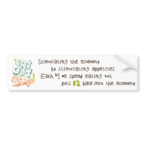Eat Out For A Change Bumper Sticker bumper stickers