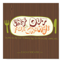 Eat Out For A Change Poster posters