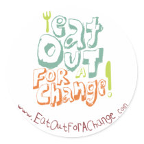 Eat Out For A Change Sticker