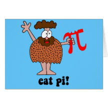 Eat pi greeting cards