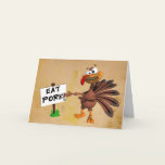 Eat Pork Thanksgiving Card