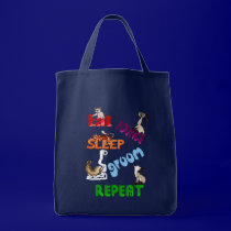 Eat, Pounce, Sleep, Groom, Repeat.. Bag by Lotacats Eat, Pounce, Sleep, Groom, Repeat.. Bag