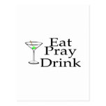 Eat Pray Drink Post Cards