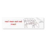 eat red meat bumper sticker