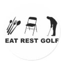 Eat, Rest, Golf stickers by pixelholic Eat, Rest, Golf stickers