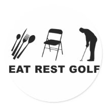 Eat, Rest, Golf stickers by pixelholic Eat, Rest, Golf stickers