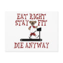 Eat Right - Stay Fit postcards