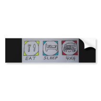 eat,sleep,4by4 bumper stickers by pbkooistra eat,sleep,4by4 bumper stickers