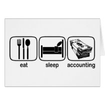Eat Sleep Accounting Cards