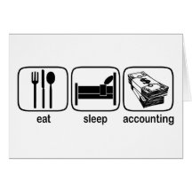 Eat Sleep Accounting Cards