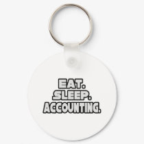 Eat Sleep Accounting keychains