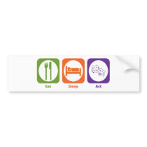Eat Sleep Act Bumper Stickers