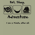 Eat, Sleep, Adventure. zazzle_shirt